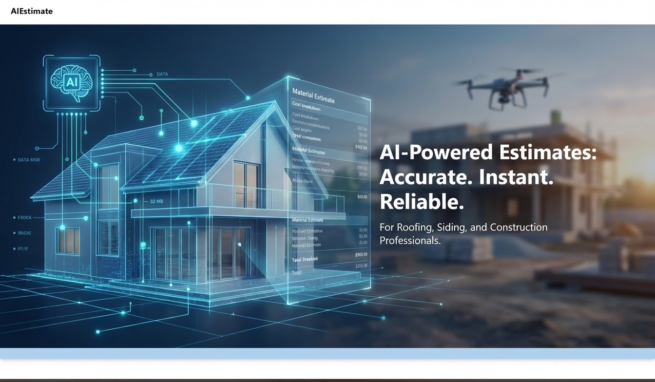 AIestimate Dashboard Interface